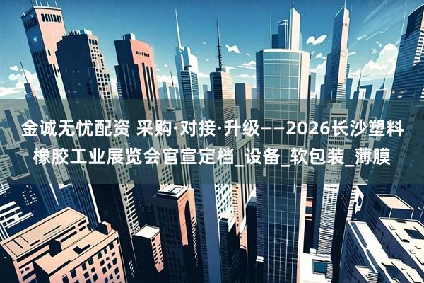 金诚无忧配资 采购·对接·升级——2026长沙塑料橡胶工业展览会官宣定档_设备_软包装_薄膜